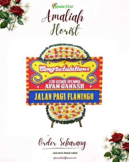 Sewa Papan Bunga Kao